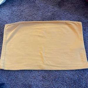 Yellow Hollister tube top